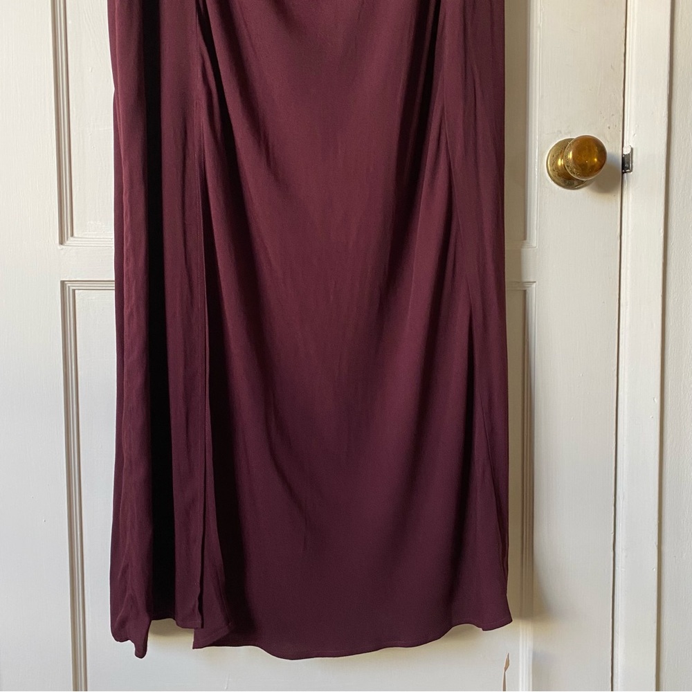 Reformation | Frasier Dress in Prune - Picture 8 of 15